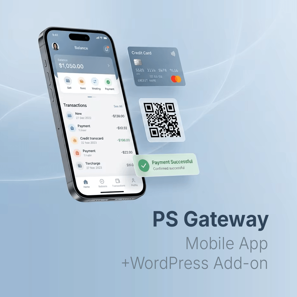 PS Gateway Mobile App + Add-on